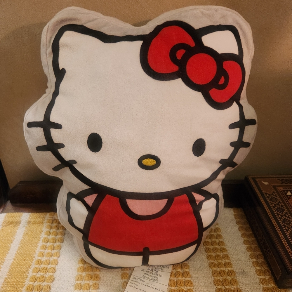 Hello Kitty Pillow with Red Bow